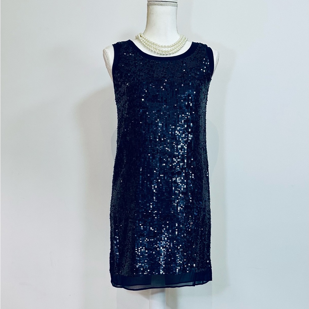 Safire blue sequined mini dress Shoshanna, never worn, perfect condition, small